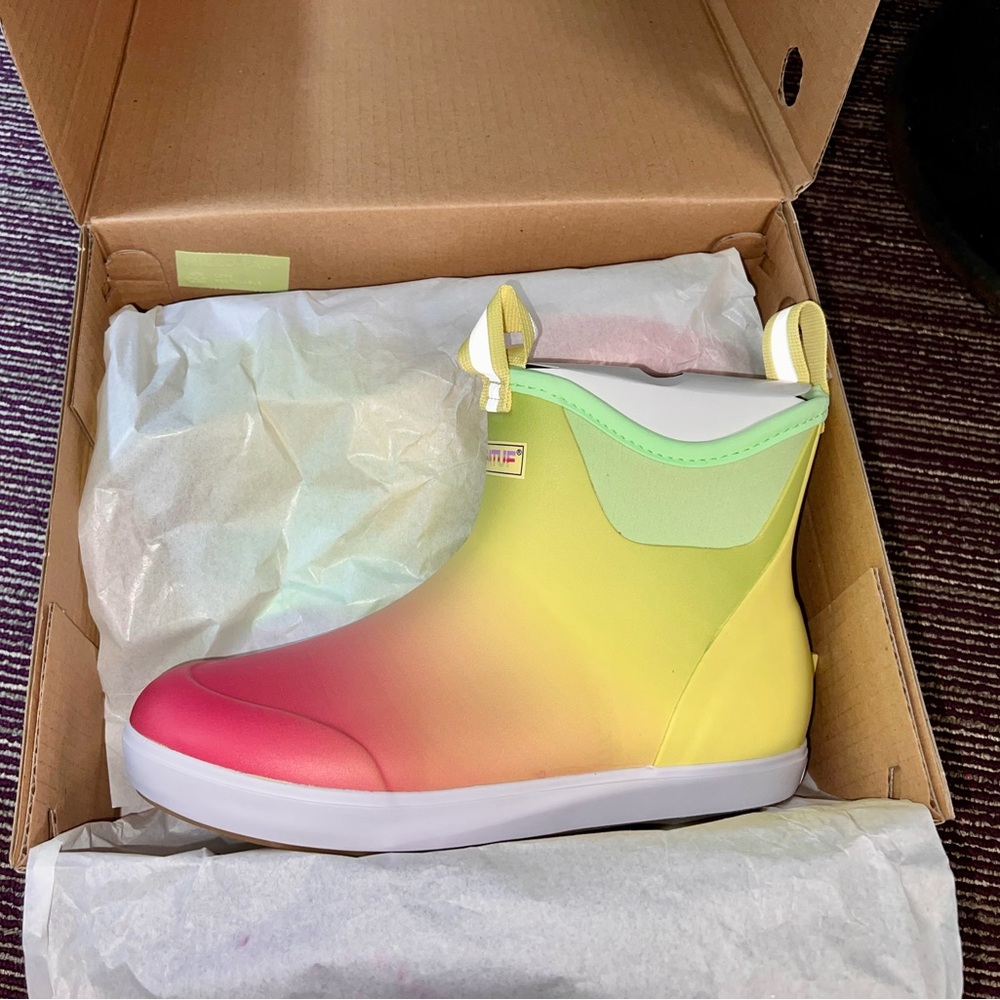 Colorful Gradient Ankle Boots